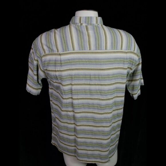 Vintage Patagonia Organic Cotton Mens Large. SS Textured Fabric Button Shirt - Picture 3 of 9